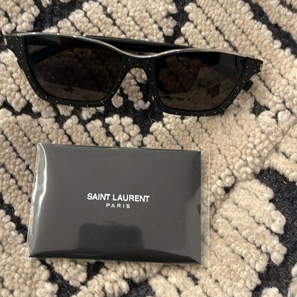 Saint Laurent  Cat-Eye Sunglasses with Sparkles - Picture 1 of 16